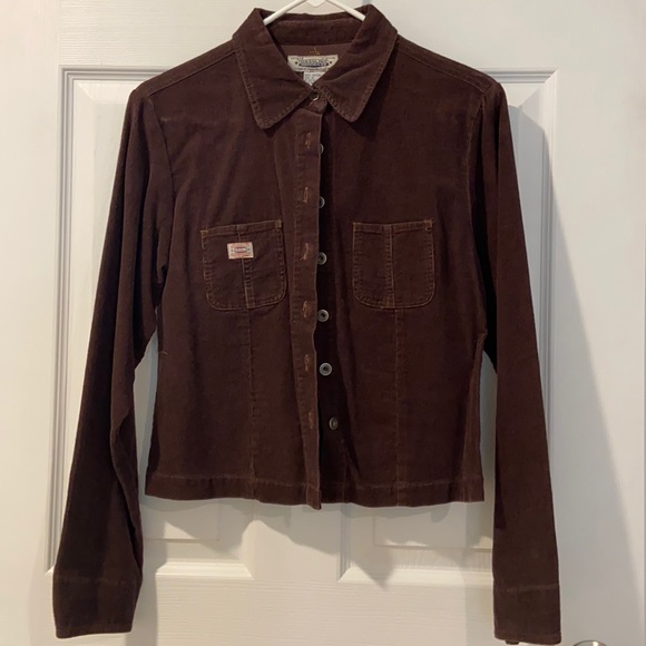 GASOLINE Cotton Brown Corduroy Jacket Size M - Picture 1 of 10